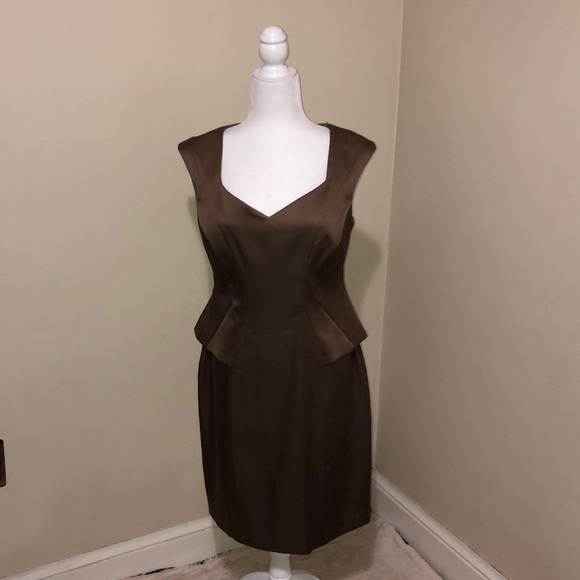 London Times brown size10 business/casual dress - Picture 1 of 7